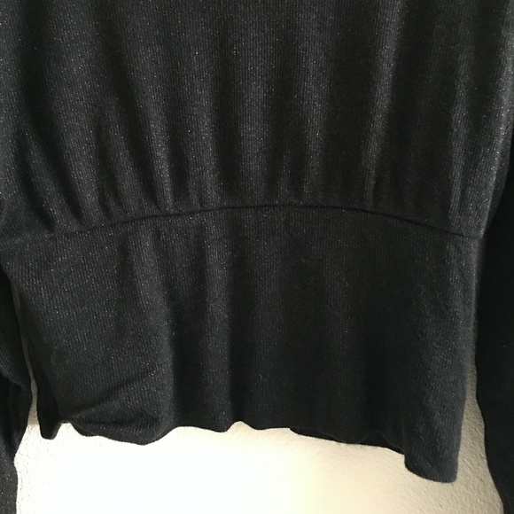 Free People Black  T/Neck Blouse Size XS - Picture 3 of 14